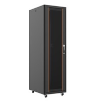 AGER 26U 600x800mm Dikili Tip Siyah Kabinet Agena AG-AN26U6080S1 Cam Kapak  