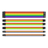 Thermaltake AC-049-CNONAN-A1 TtMod Rainbow Power Supply Sleeved Kablo Seti  16 AWG