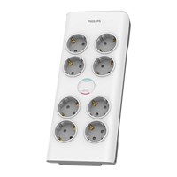 PHILIPS 8-li SPN7080WA/62 900 Joules Akım Koruma Prizi Beyaz