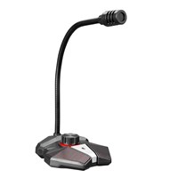 RAMPAGE RMX-M8 TORNADO Gri USB Masaüstü Led Mikrofon