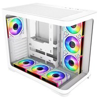 GameBooster 750W 80 BRONZE Seaview GB-G2852W Gaming Mid-Tower PC Kasası Beyaz 360MM Sıvı Soğutucu Desteği